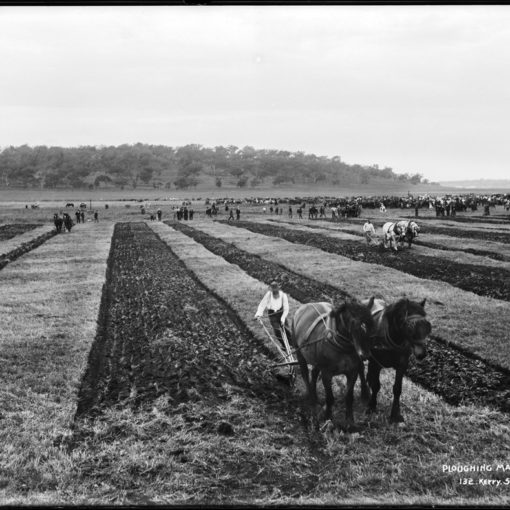 איכר חורש את האדמה